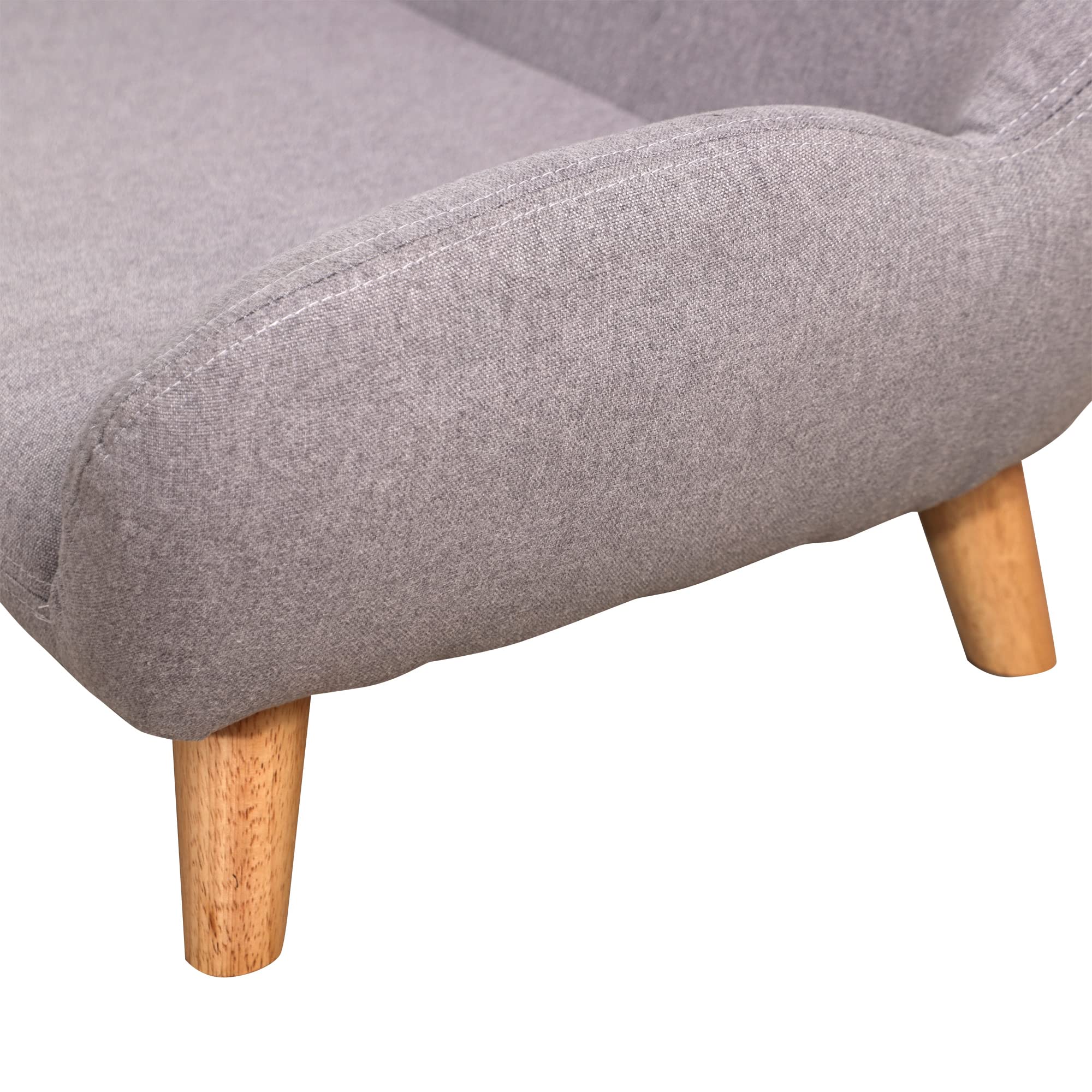 PawHut Canapé pour Chien canapé pour Animal de Compagnie Style scandinave Pieds effilés en Bois revêtement Tissu 72 x 44 x 31 cm - Gris