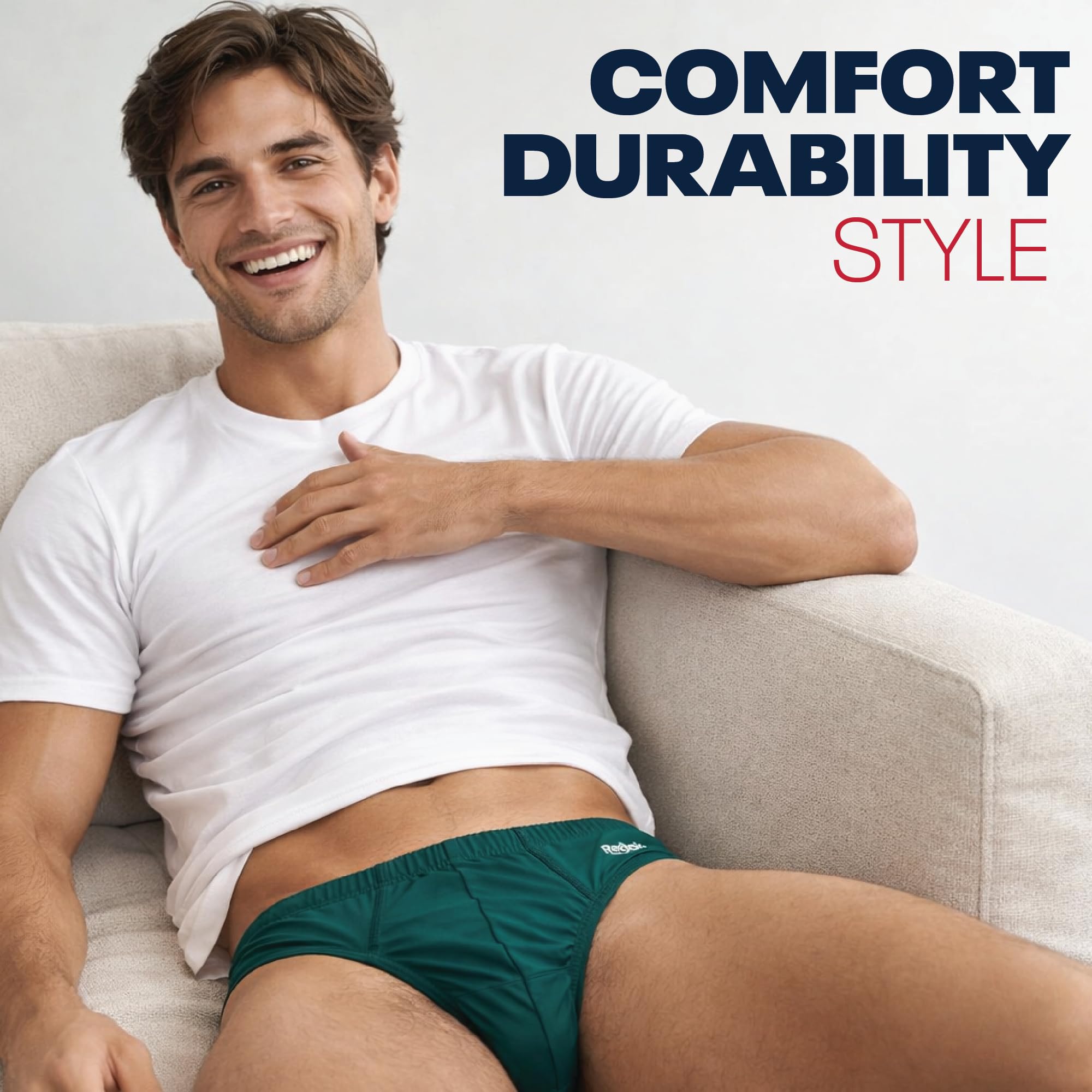 Reebok Herren Unterwäsche - Low Rise Slip mit Konturbeutel (10er Pack)