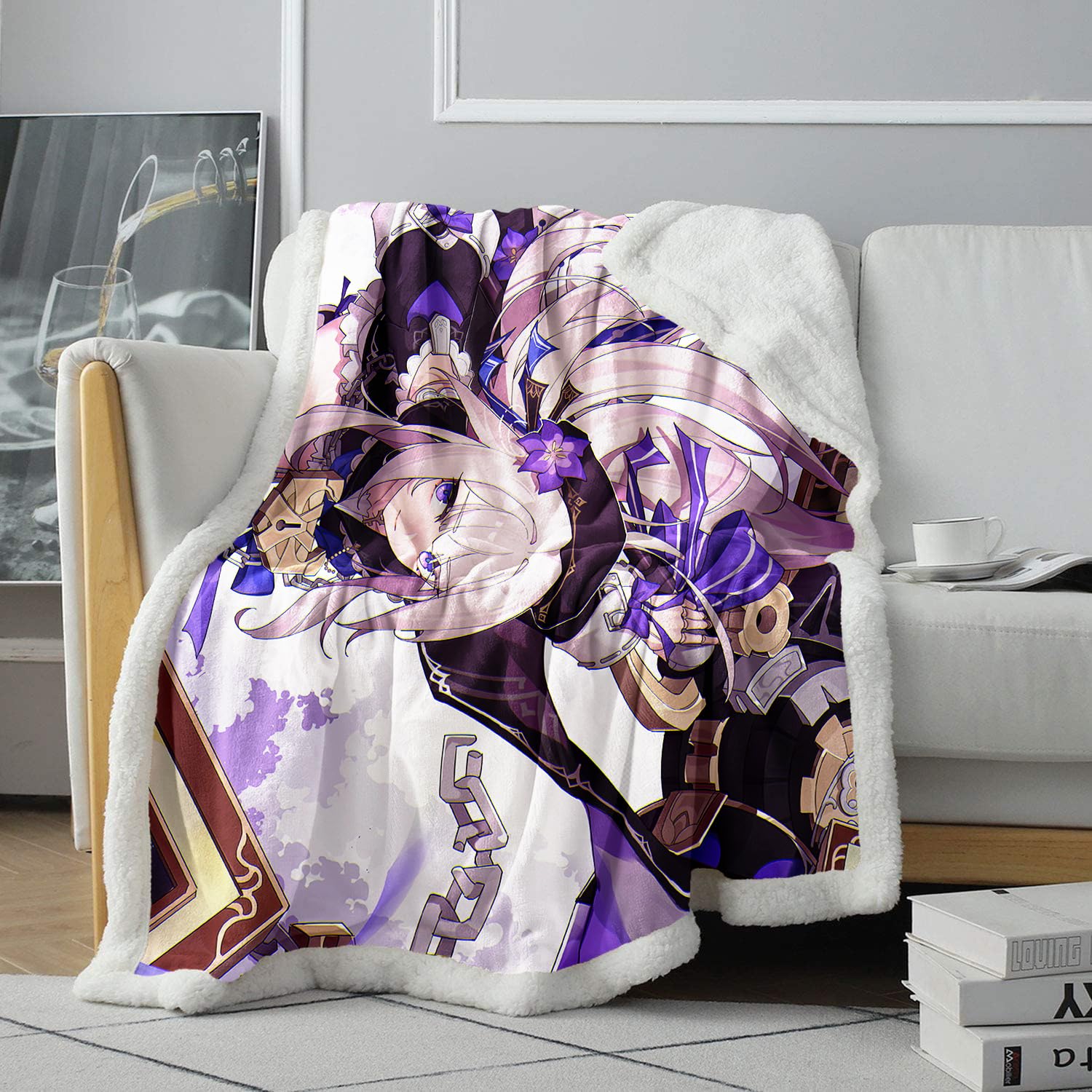 Chtlifq Boys Aa28-Honkai Star Rail Herta Sherpa Blanket Honkai Star Rail Herta 3D Digital Print Bed And Couch Soft Bed Sofa Four Seasons Kids Adults 31.5X47.3 Inches Sherpa （80X120cm）