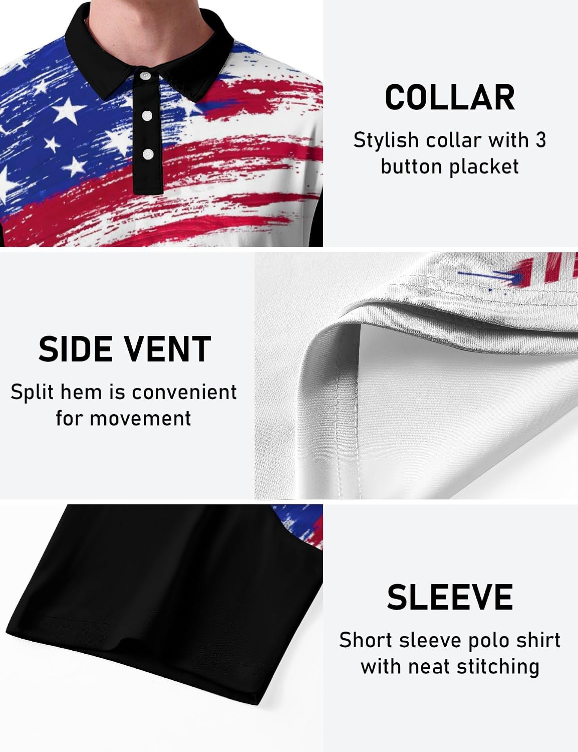 Mens Funny Polo Shirts Fun Golf Shirts for Men Moisture Wicking Quick-Dry Shirts Short Sleeve Men's Golf Polo Shirts