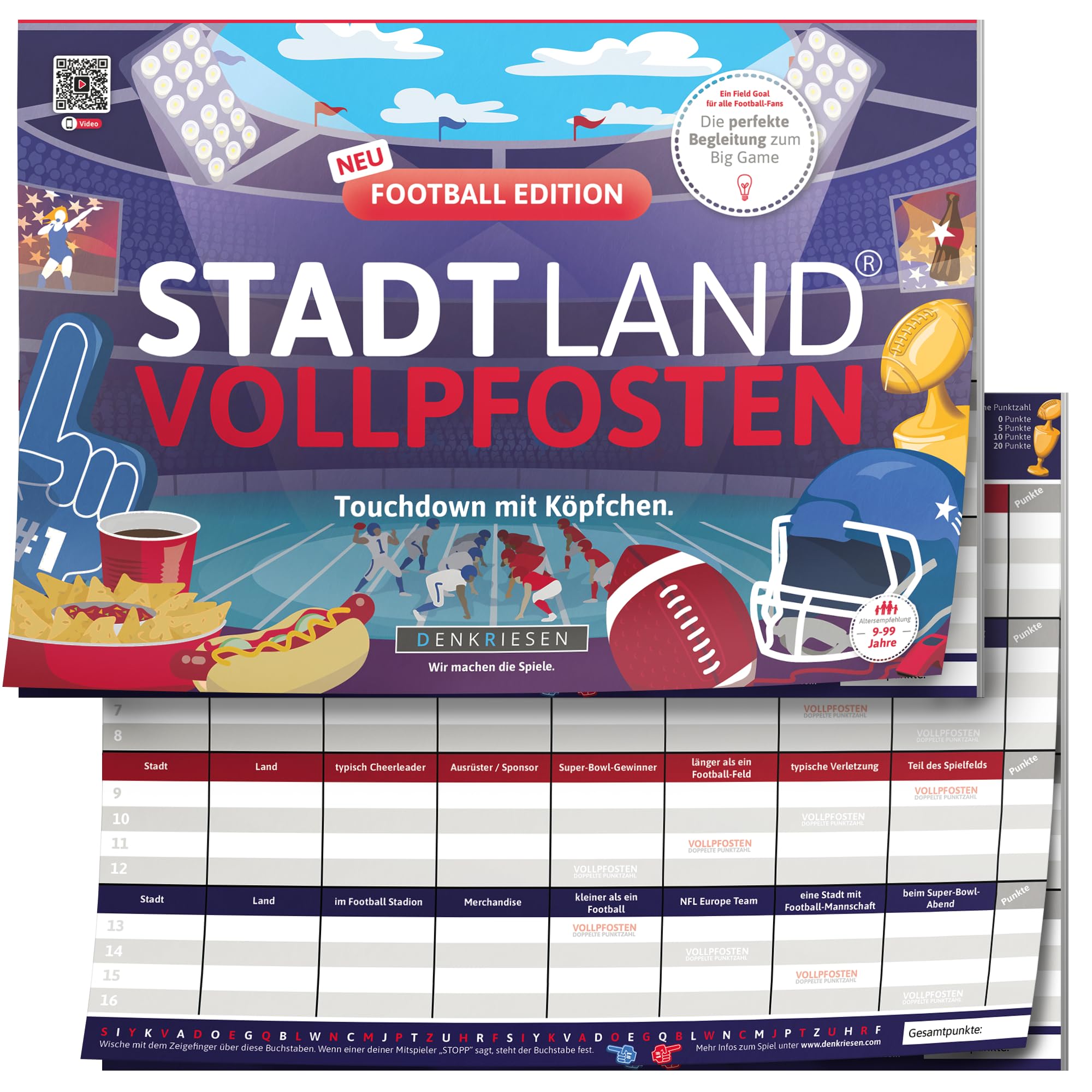 DENKRIESEN Stadt Land Vollpfosten® Football Edition