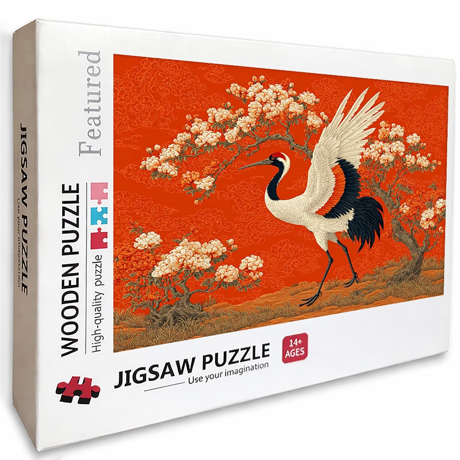 Puzzle 3000 elementów dla dorosłych, czerwone, drewniane puzzle, 122 x 81 cm, części ściśle do siebie pasują, dla mężczyzn, kobiet, starszych seniorów, dekompresji, letnia dekoracja ścienna, prezenty