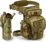 Jueachy Sac à jambes pour hommes détecteur de métal Poche tactique militaire de la taille