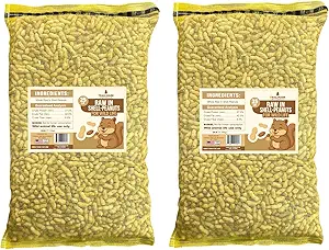 50 LB - Raw Peanuts For Squirrels, Raw In Shell Peanuts For Birds and Wildlife- Squirrel Food, Wild Bird Seed - Grown in The USA