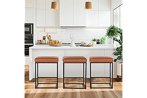 MAISON ARTS Counter Height Bar Stools Set of 3 for Kitchen Counter and Farmhouse