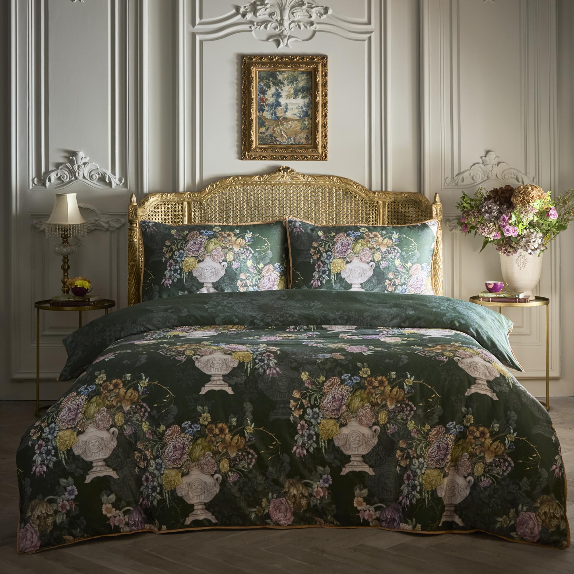Laurence Llewelyn‑Bowen Tuscan Holiday Duvet Cover Set Super King 260 x 220cm – 100% Cotton Bedding with Mediterranean‑Inspired Design, Includes 2 Pillowcases