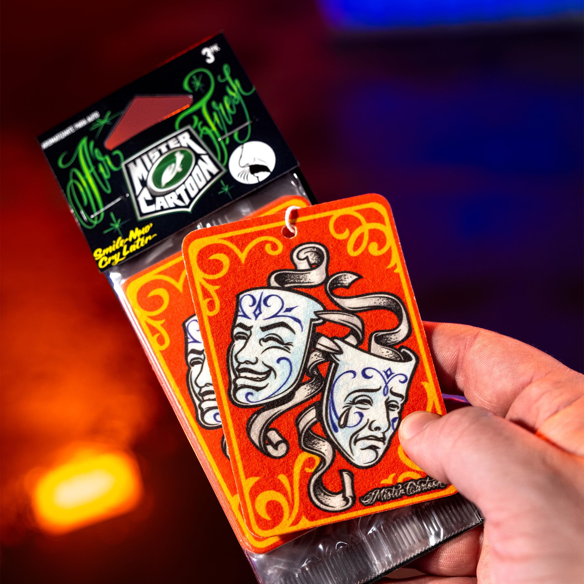 Turtle Wax X Mister Cartoon Hanging Car Air Freshners (SMILE NOW