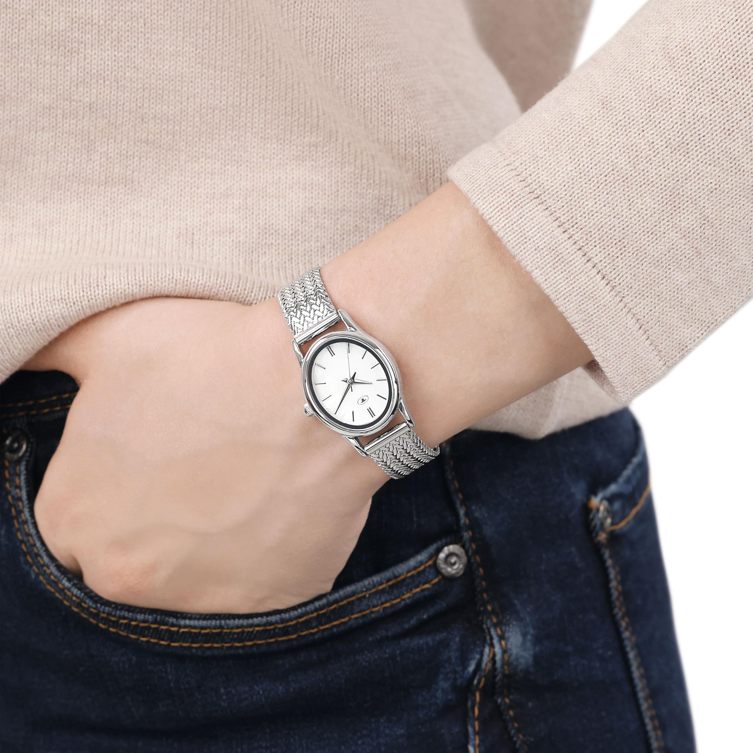 TOM TAILOR - Damen Quarz Armbanduhr - Alloy Gehäuse - Edelstahl Armband - Wasserdicht 3 Bar
