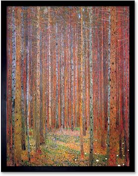 Wee Blue Coo Gustav Klimt Tannenwald I Old Master Painting Art Print Framed Poster Wall Decor 12x16 inch