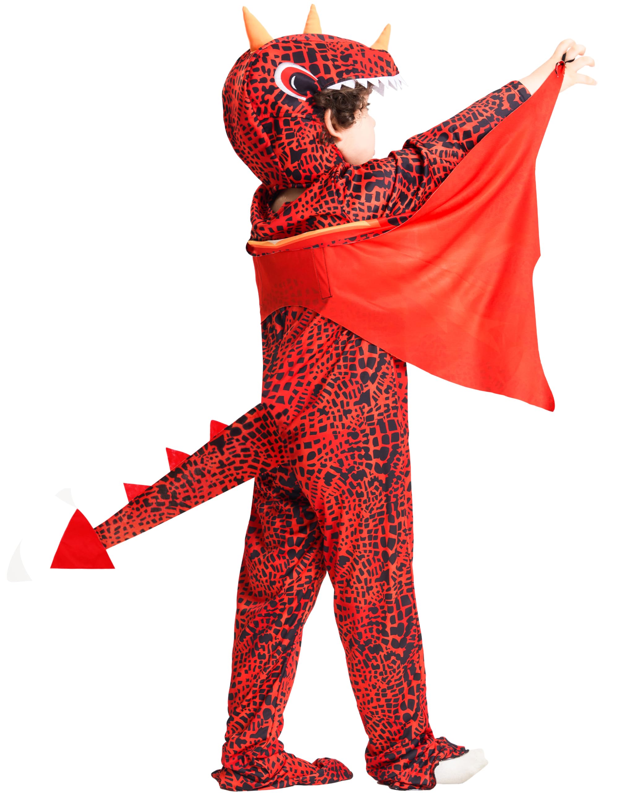 IKALI Dinosaur Costume Kids Triceratops Dino Outfit, Boys Girls Toddlers Baby Halloween Party Dress Up