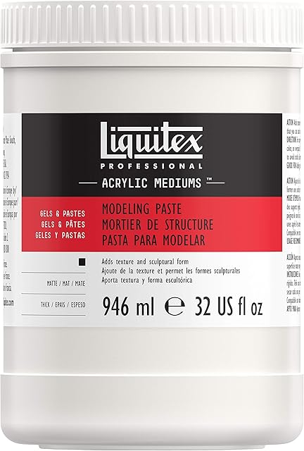 Liquitex Professional Acrylic Medium for Arcylic Paint, Modelling Paste, 946 ml