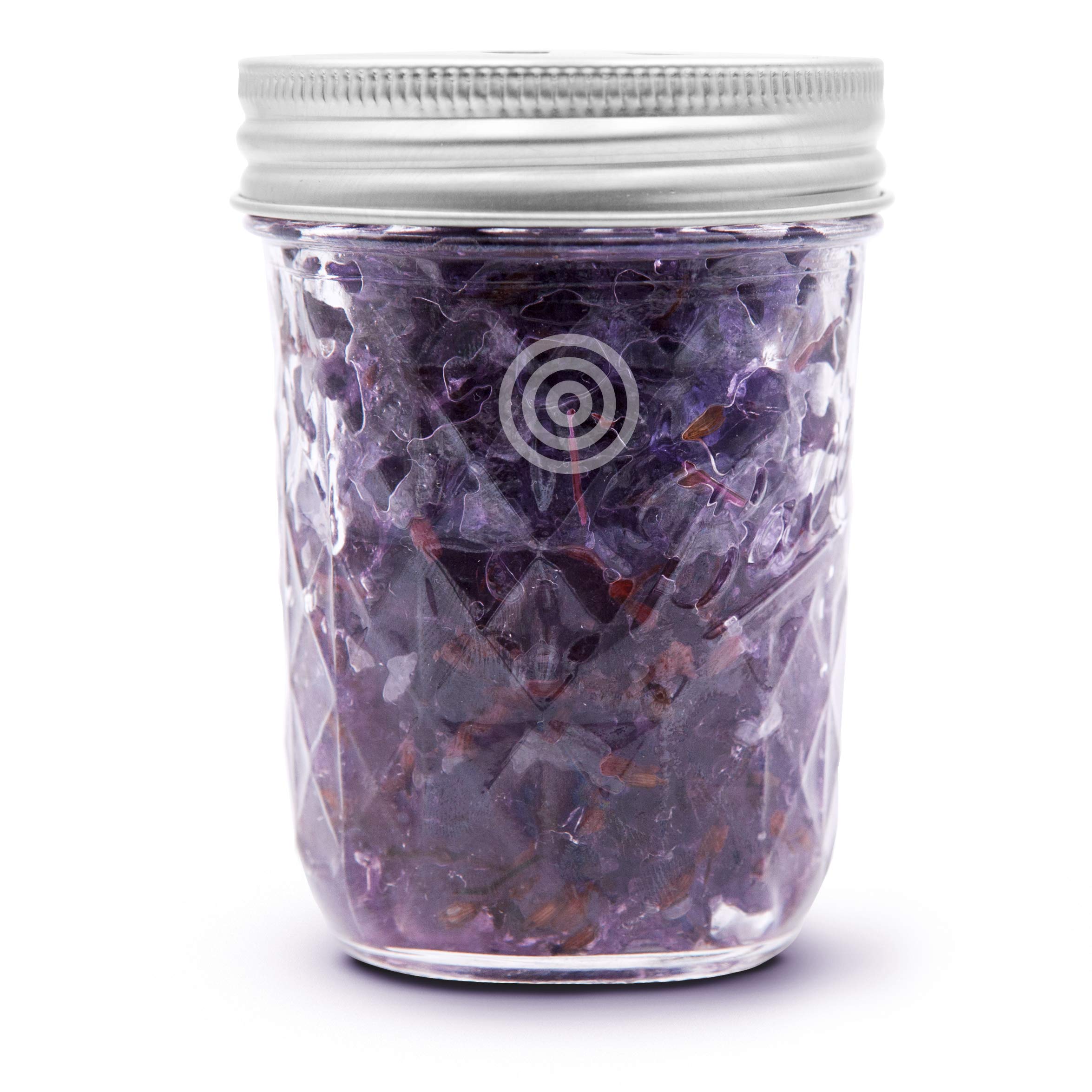 VIOIS, Lavender Aromatherapy Car Air Freshener(Gel Type). Handcrafted Natural Air Freshener for Car and Small Room. Chemical Free & Non Toxic. Ball Mason 8 Ounce (225g) jar.