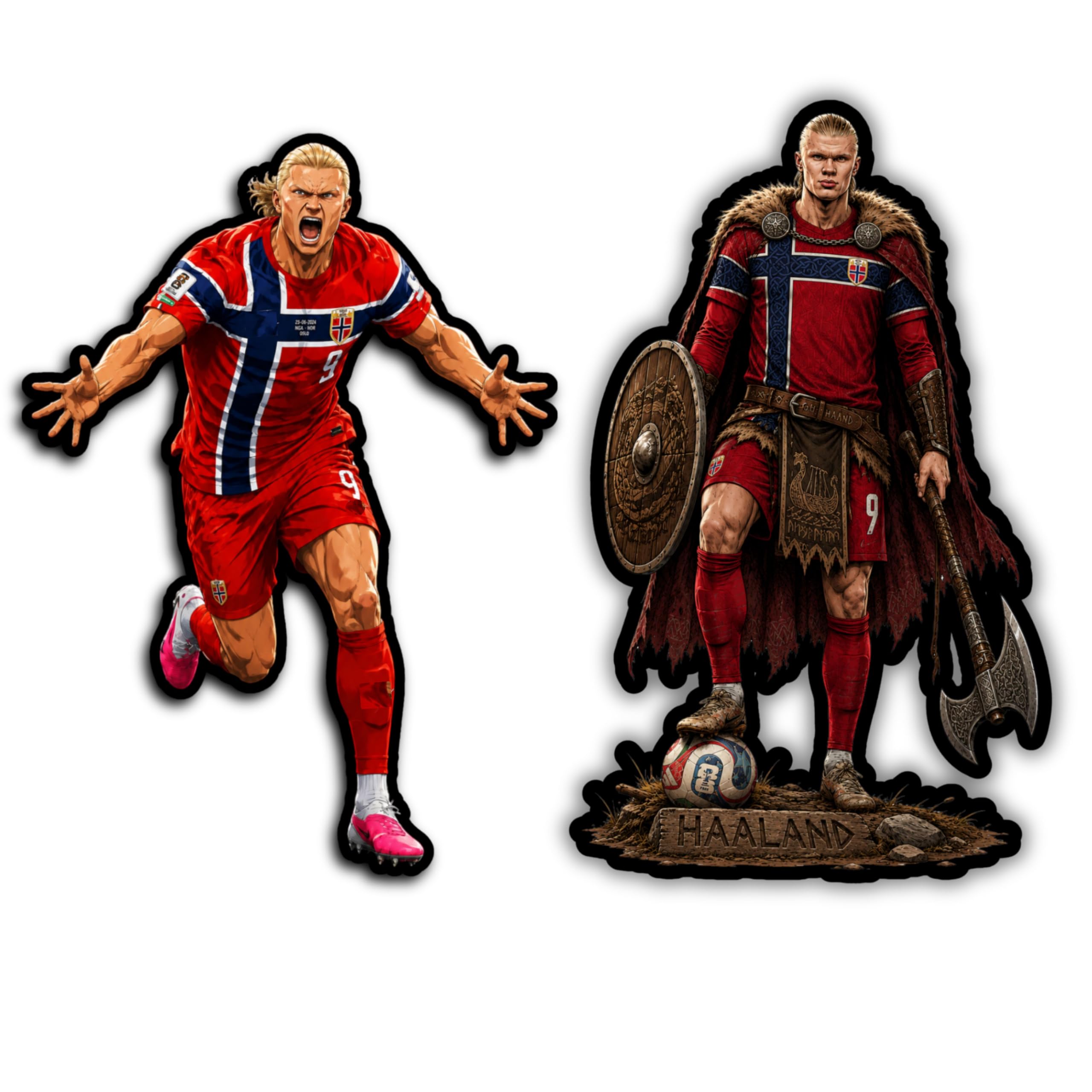 Fridge Magnet MDF Magnets for Fridge, Locker & Office – Glossy Finish, Strong Back Magnet, Sports Fan Gift (Haaland)-image-15