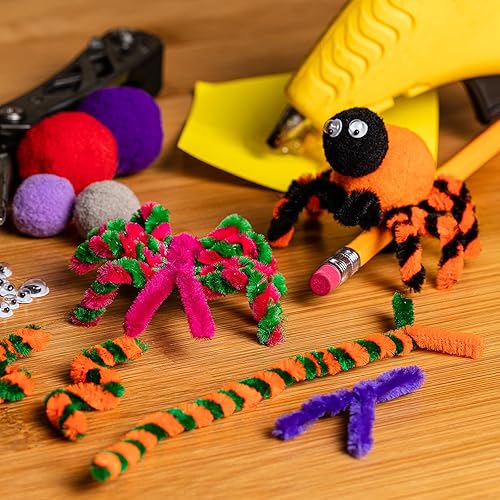 Miniatura 4 de YOKIVE 200 limpiapipas, decoración de tallos de chenilla, ideal para suministros de manualidades (1564 pulgadas, 12 pulgadas, azul claro)