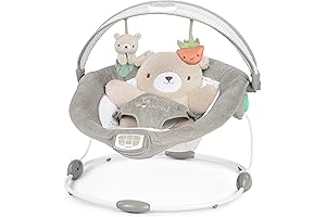 Ingenuity InLighten Baby Bouncer Seat: Newborn Comfort With Lights and Toys