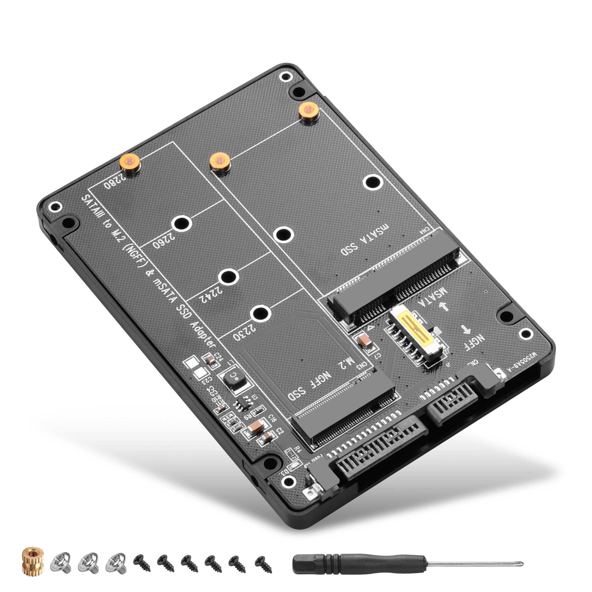 CERRXIAN M.2 NGFF SSD & MSATA SSD to 2.5