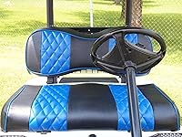 Vista 3 de Huskey - Fundas de asiento delantero y trasero para carrito de golf compatibles con modelos Yamaha G29 Drive & Drive 2 2007 en adelante, ajuste Negro