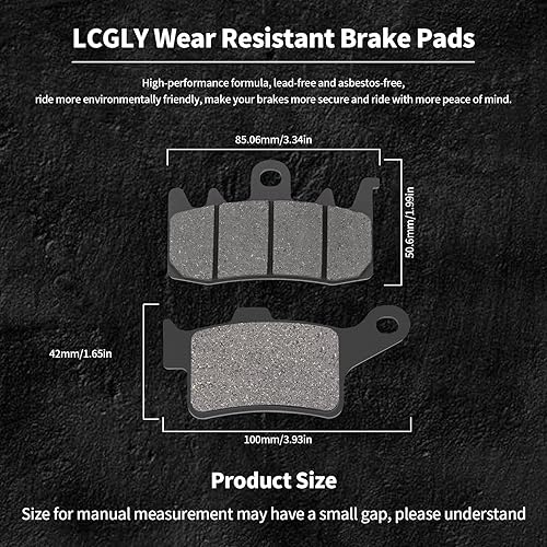 Miniatura 3 de 3 pares de pastillas de freno delanteras y traseras compatibles con CAN-AM Spyder F3 S LTD SE6SM6 Special Series Daytona 500 2015-2021 RT S LTD 3