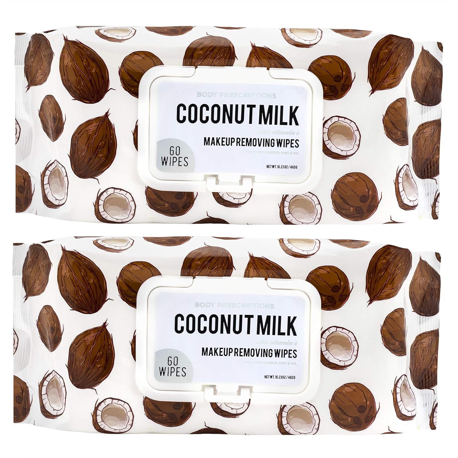 Body Prescriptions Coconut Milk with Vitamin C Wipes