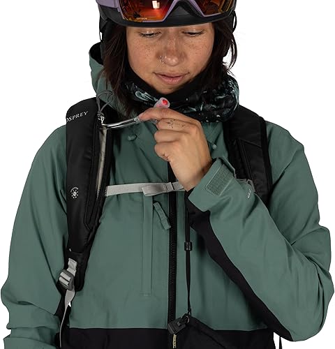 Miniatura 9 de Osprey Glade 12L Mochila de esquí y snowboard con depósito de agua hidráulico, color negro