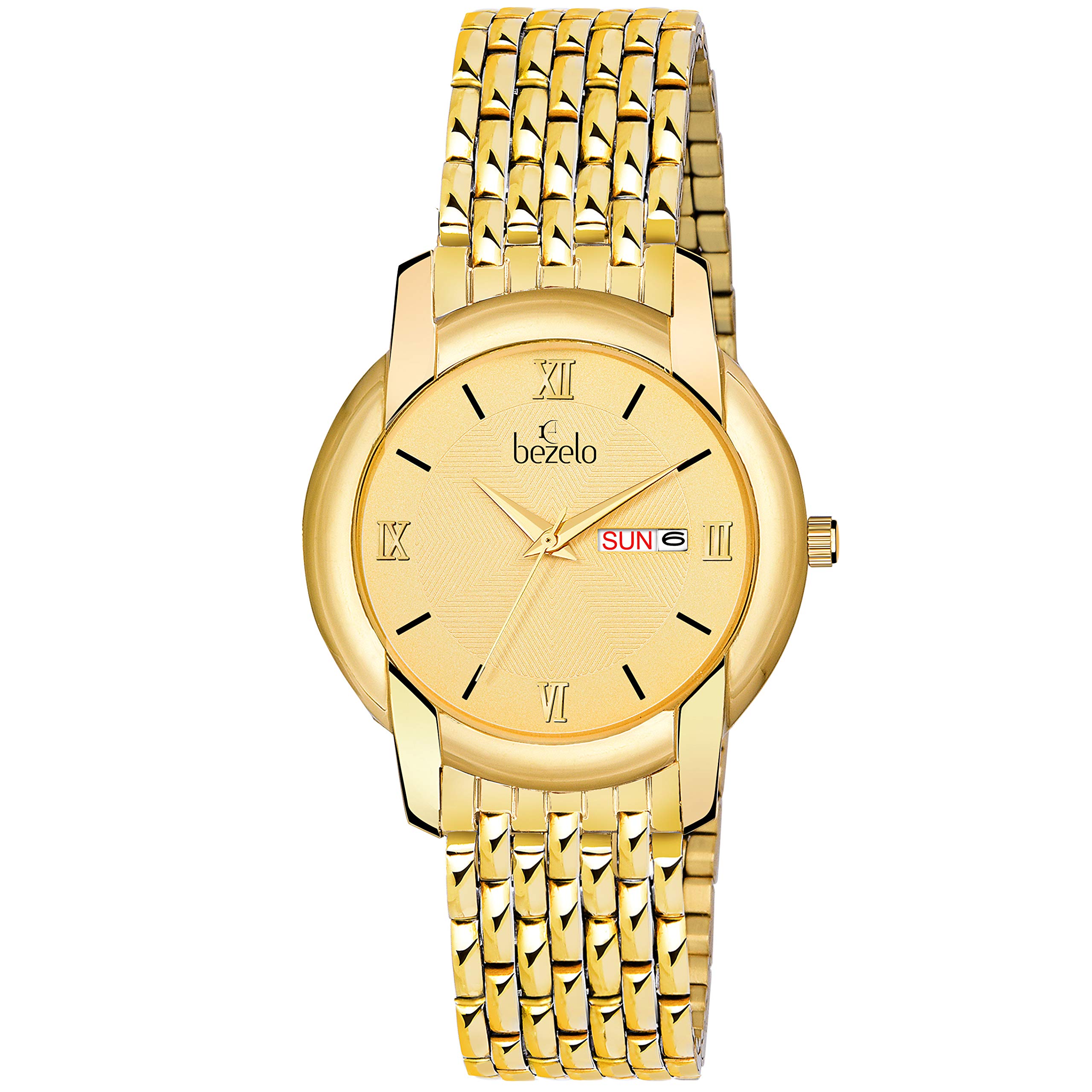 Bezelo Analogue Golden Dial Mens Watch -Gr-20704-A-Dd (B07Z2RJKG9) Amazon Price History, Amazon Price Tracker
