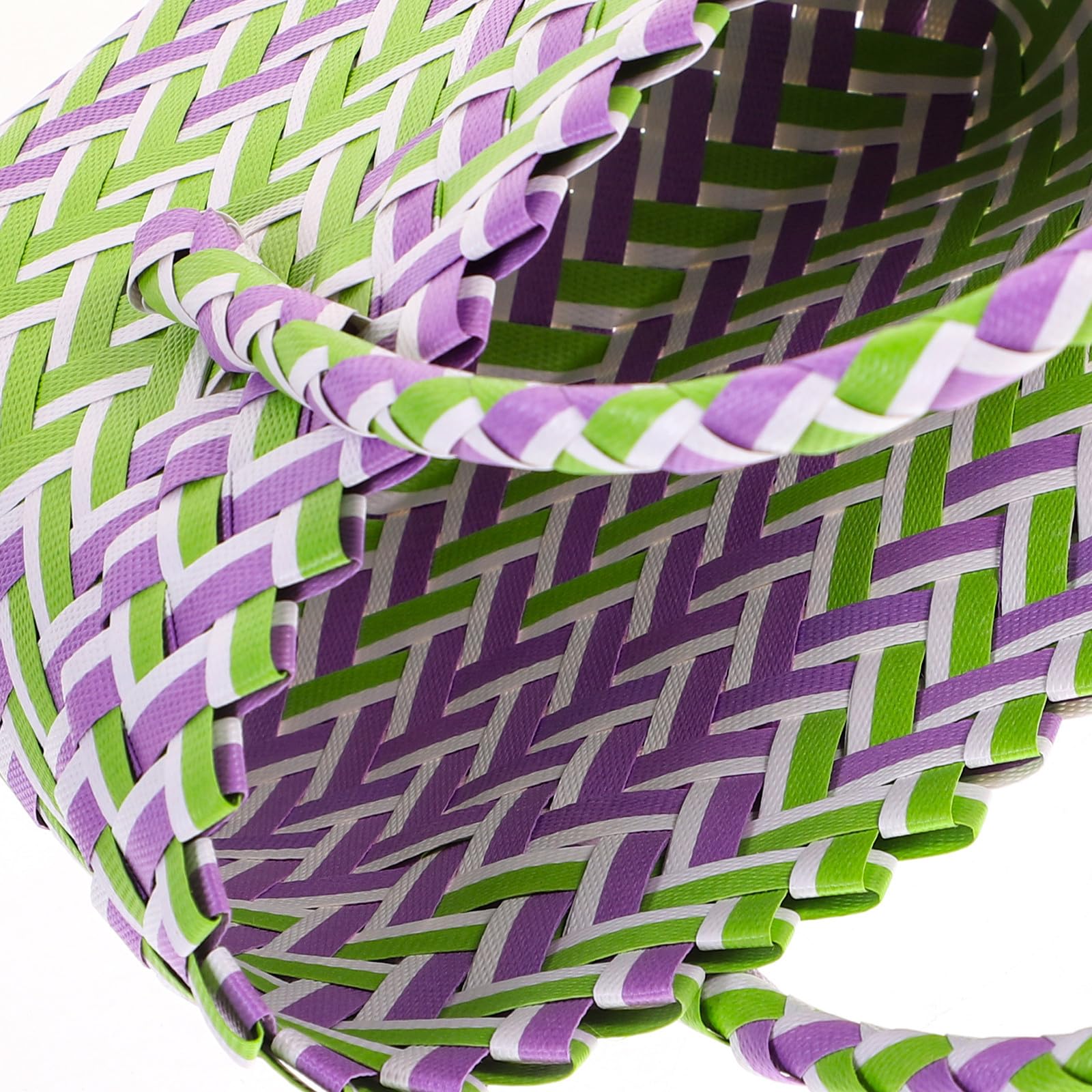 Artibetter Panier Portatif en Pvc Réutilisable, Léger et Chic, pour Fruits et Fleurs, Shopping Salon Design Délicat et Rustique