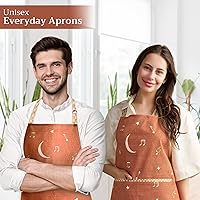 Vista 463 de Maison d' Hermine Delantal 100% de algodón para mujeres con bolsillo de cocina delantal de chef para hombres, decoración de Pascua