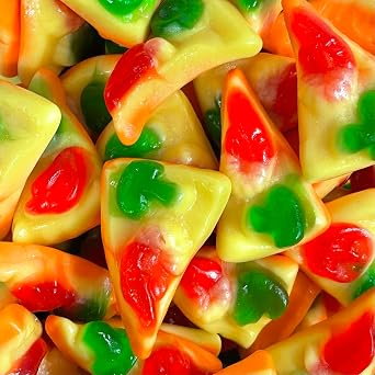 Jelly Filled Pizza Sweets 400g Bag Resealable Pouch Candy Gummy Sweets