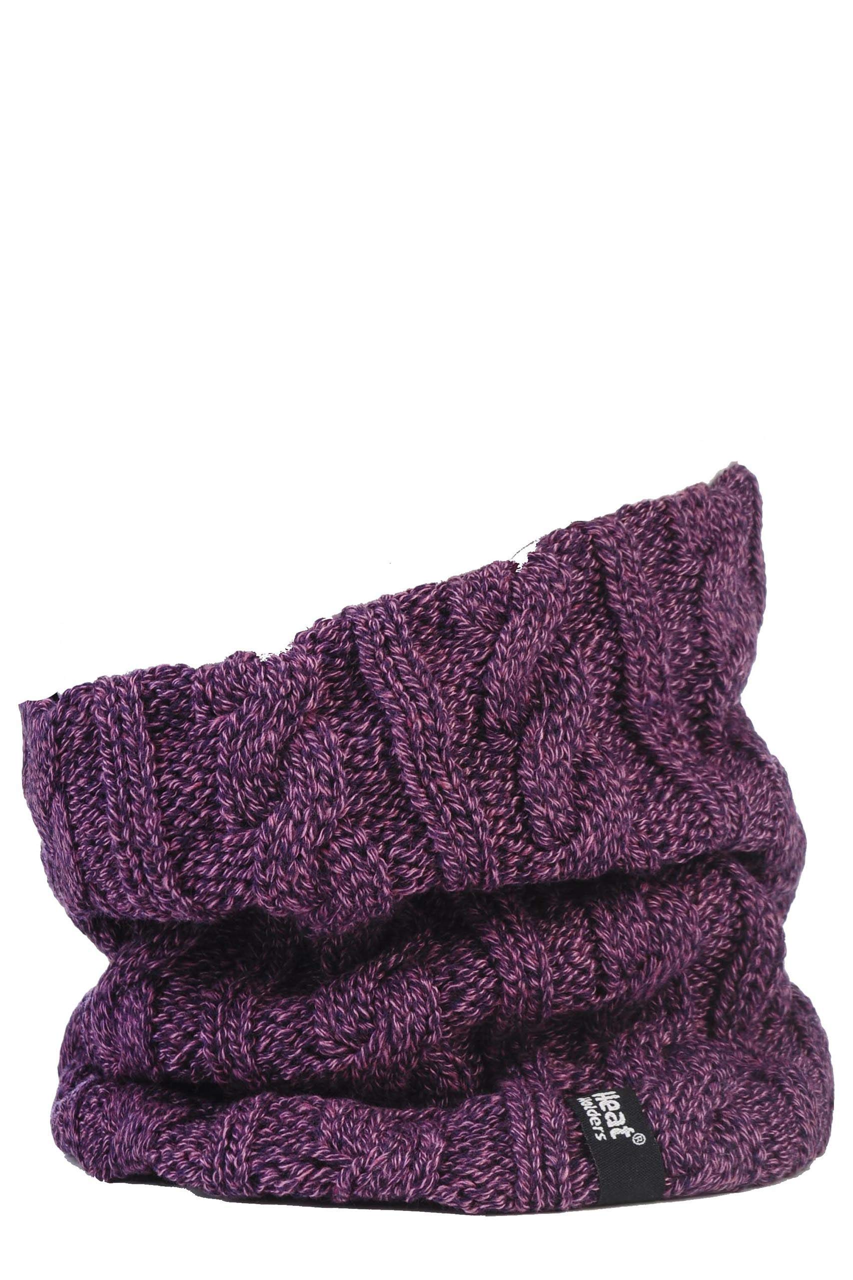 Heat Holders Women's Purple 1 Pack 3.5 Tog Heatweaver Yarn Neck Warmer One Size