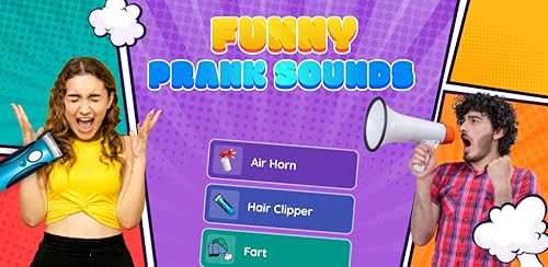 Hair cut fart air horn prank