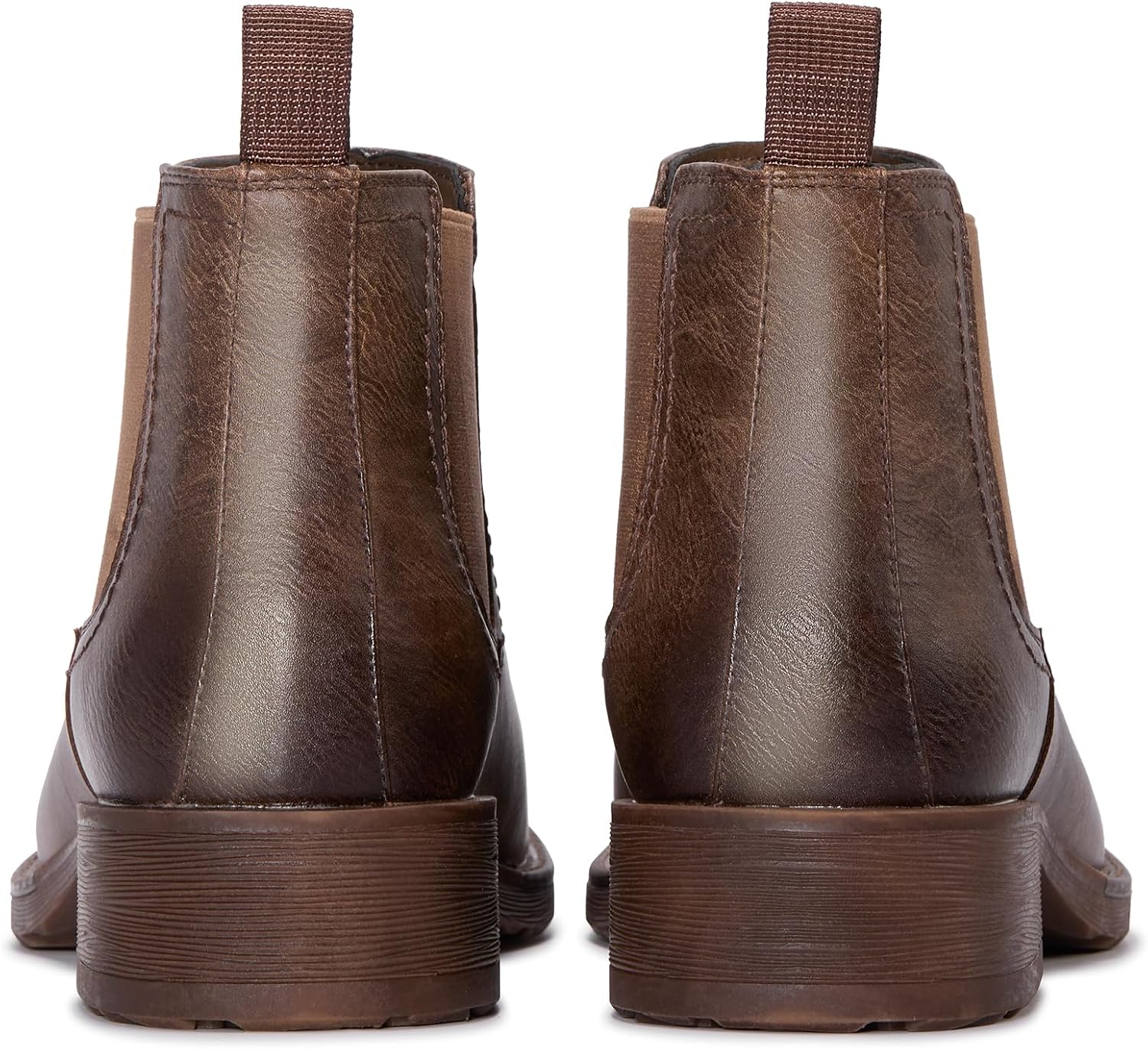 Men’s Chelsea Boots Square Toe Slip-On Ankle Dress Boots Casual Business Casual Shoes for Men - Image 5