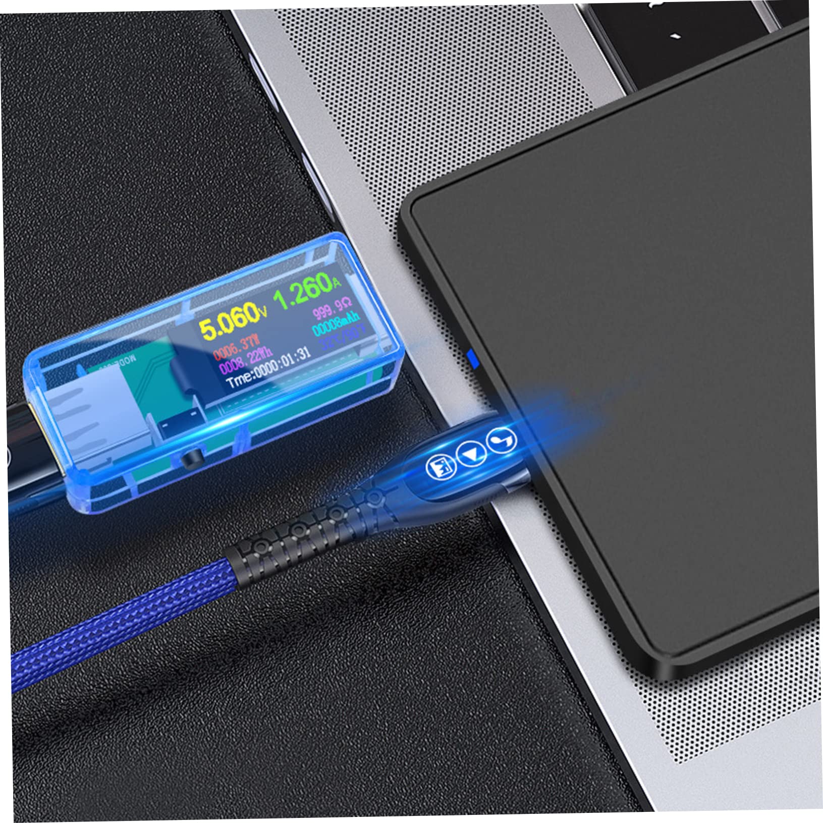 WOONEKY Probador Usb Medidor Usb Para Verificar Voltaje y Corriente El Hogar Trabajo