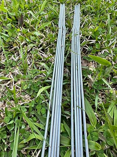 Miniatura 3 de Estacas de metal para letreros de patio, alambre de estacas de 18 pulgadas de alto, alambre grueso de calibre 9, galvanizado y resistente al óxido,