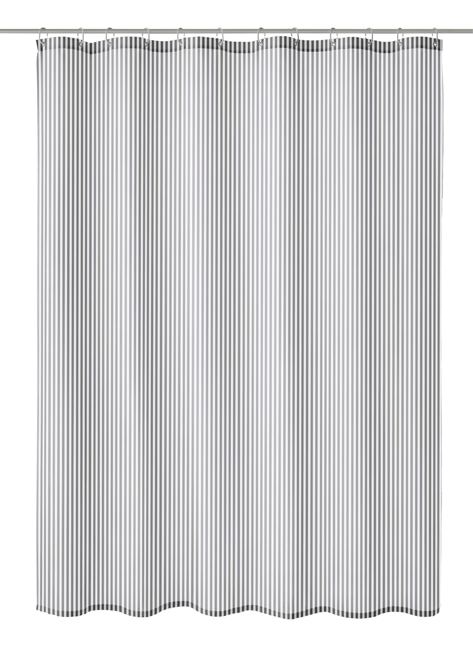 Textil-Duschvorhang Sanna in Grau – 120 x 200 cm