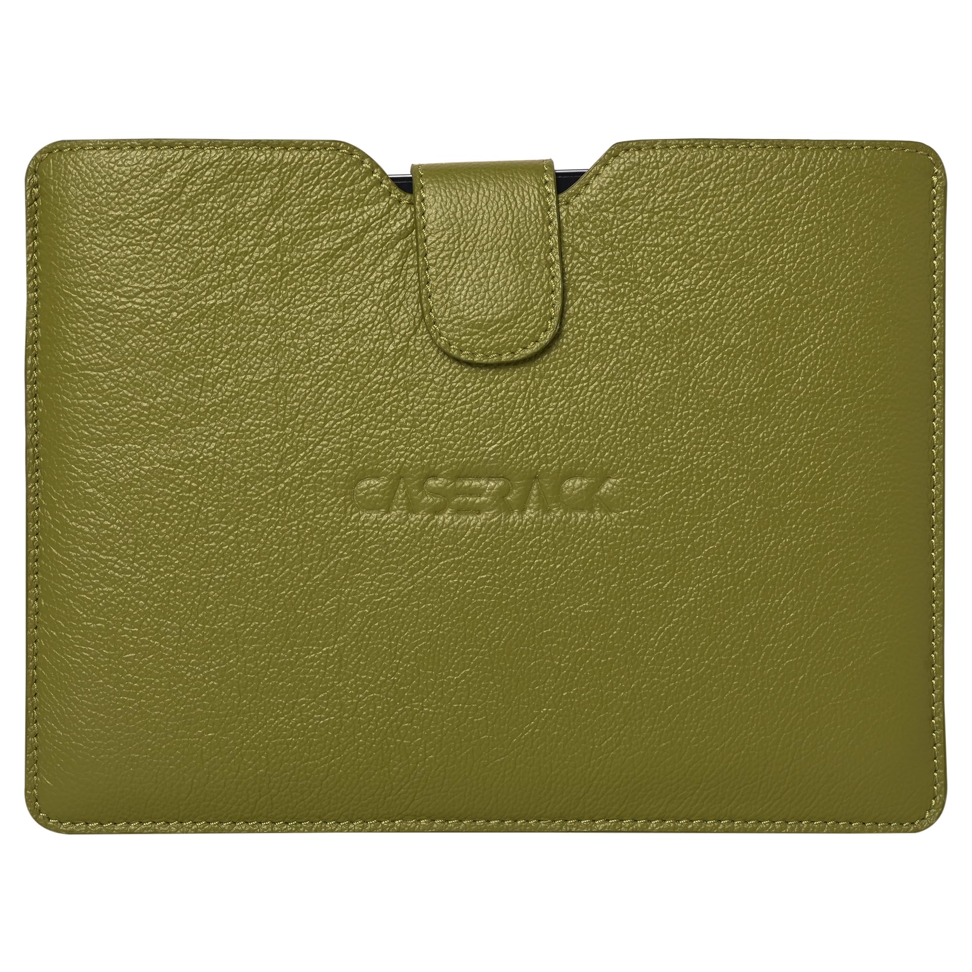 CASERACK Genuine Leather iPad Sleeve Case Cover upto 11 inch for Tablets -Samsung/Lenovo/Galaxy Tab A9 Plus/S8/S9/Realme Pad/Honor Pad X9/Oppo Pad Air/Xiaomi Mi pad 6/Redmi Pad/Oneplus Pad | Olive