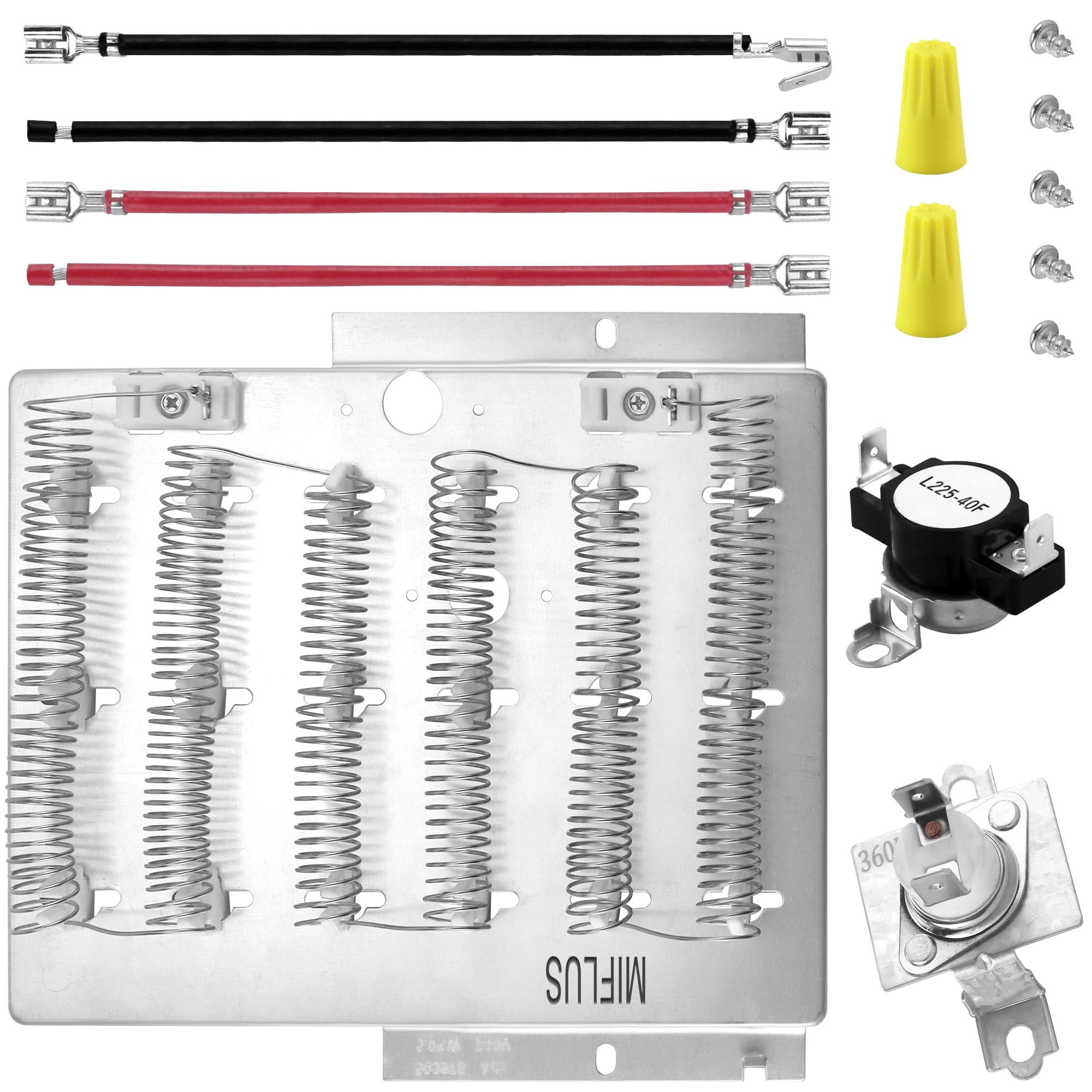 Photo 1 of ?Upgraded?964p3 61927 Dryer Heating Element Kit for Speed Queen,Replaces 964P3 61927 503978 510329 Maytag Amana Dryer Parts Compatible with ADE35RGS173TW01,ADE3LRGS171TW01 Models by MIFLUS
