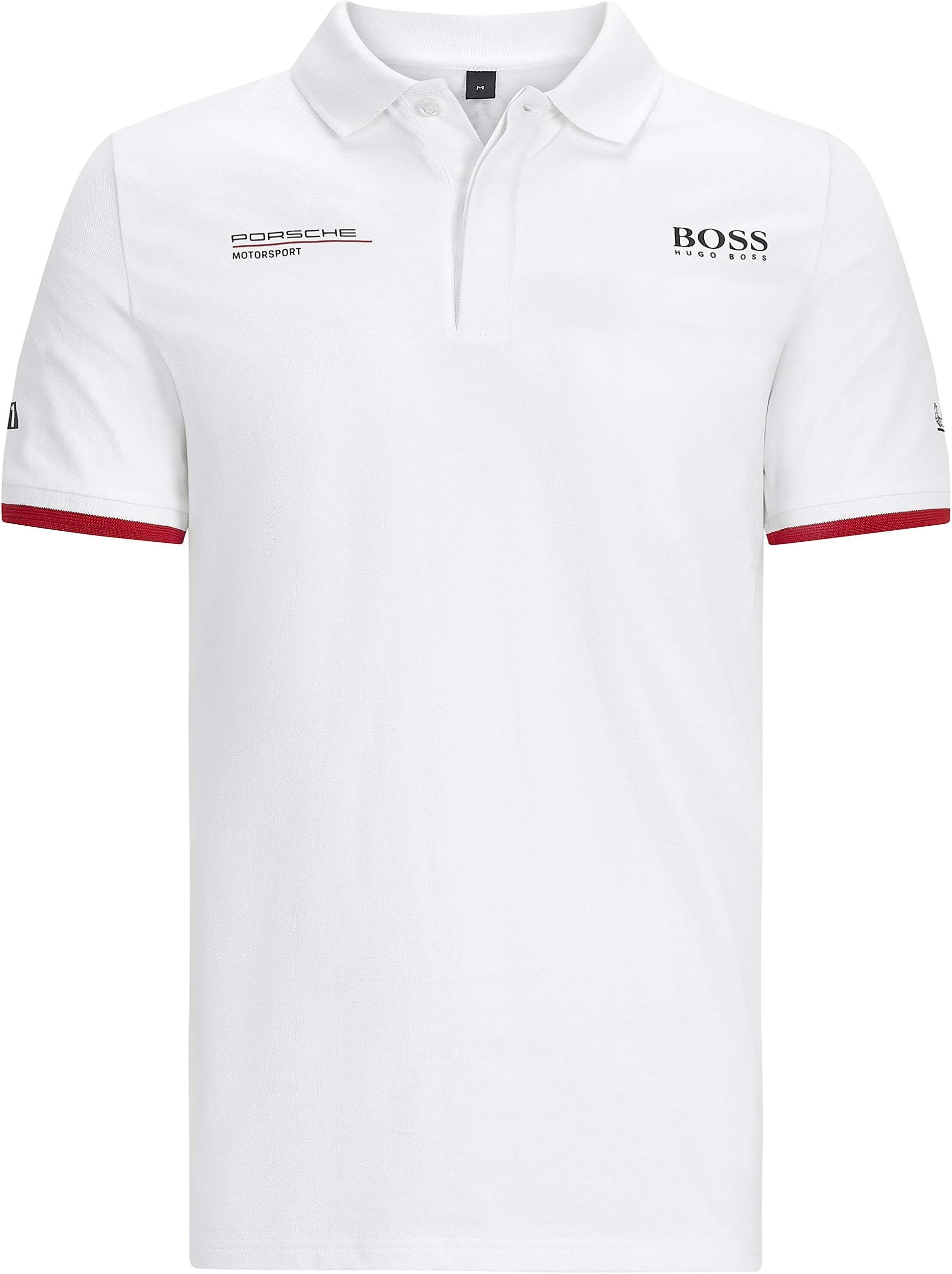 PorscheMotorsport Men's Team Black Polo w/Motorsport Kit