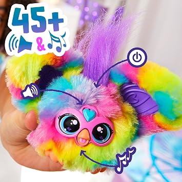 Furby Tie Dye Interactive Plush Toy & Furblets Ray-Vee Mini Electronic Plush