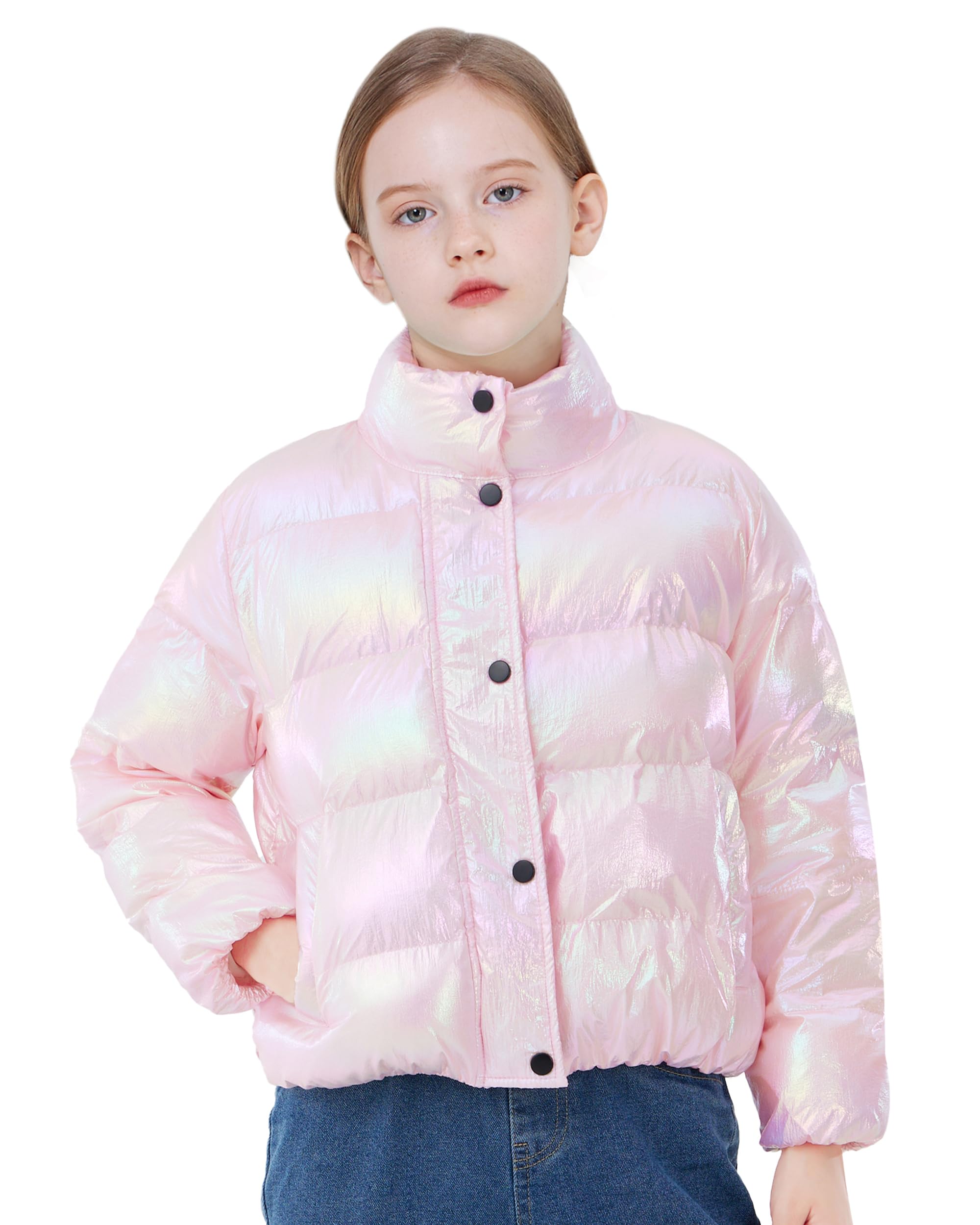 WULFUL Girl’s Winter Puffer Jacket Lightwight Warm Coat Short