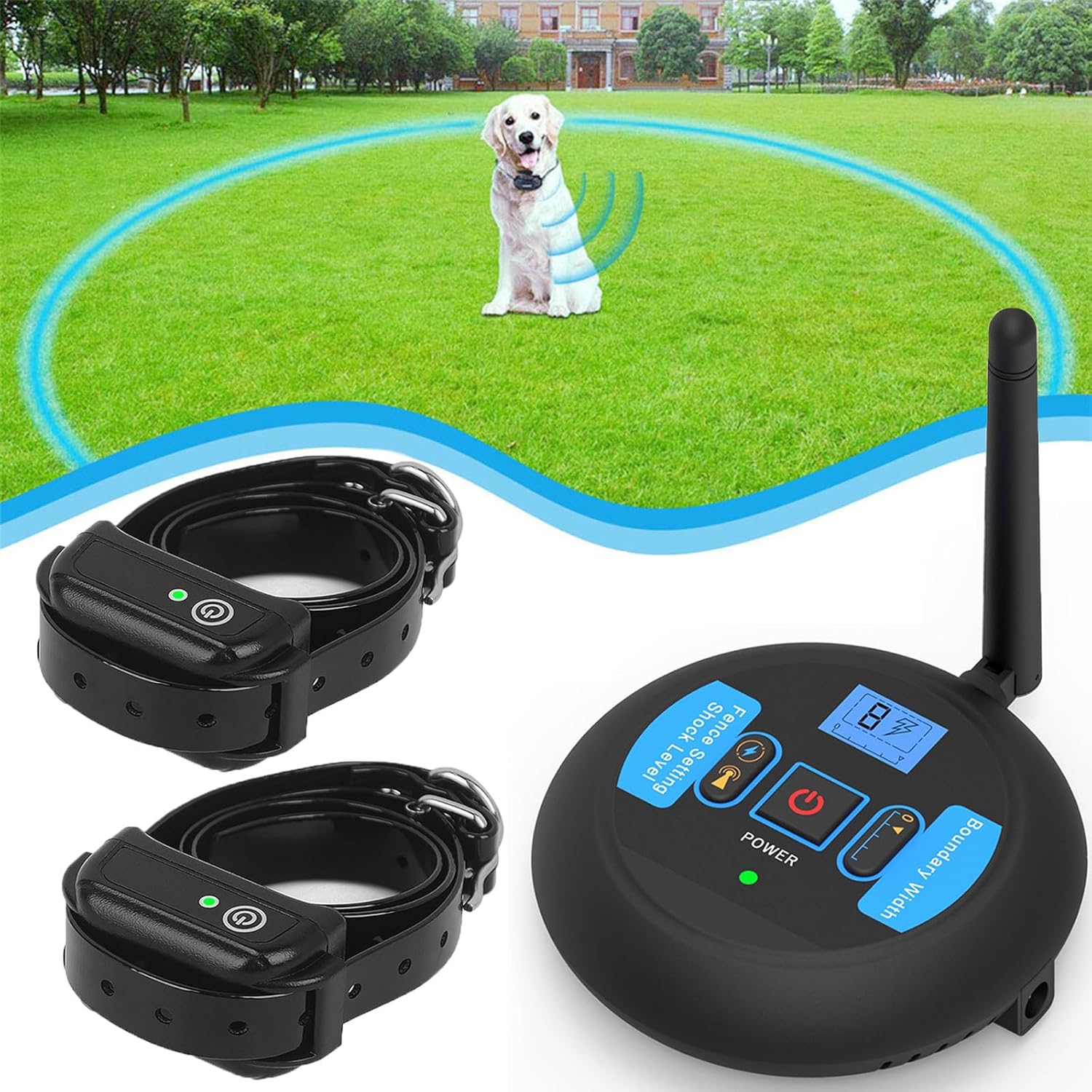Justpet S9 Wireless Dog Fence Dog Shock Collar With Remote