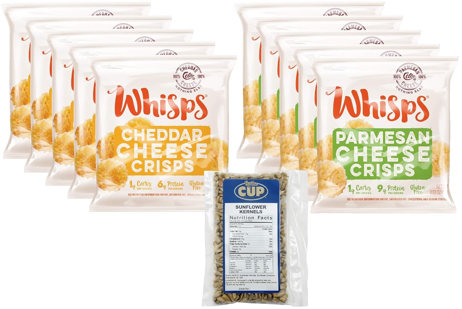 By The Cup Sunflower Kernels and Cello Whisps Bundle 100