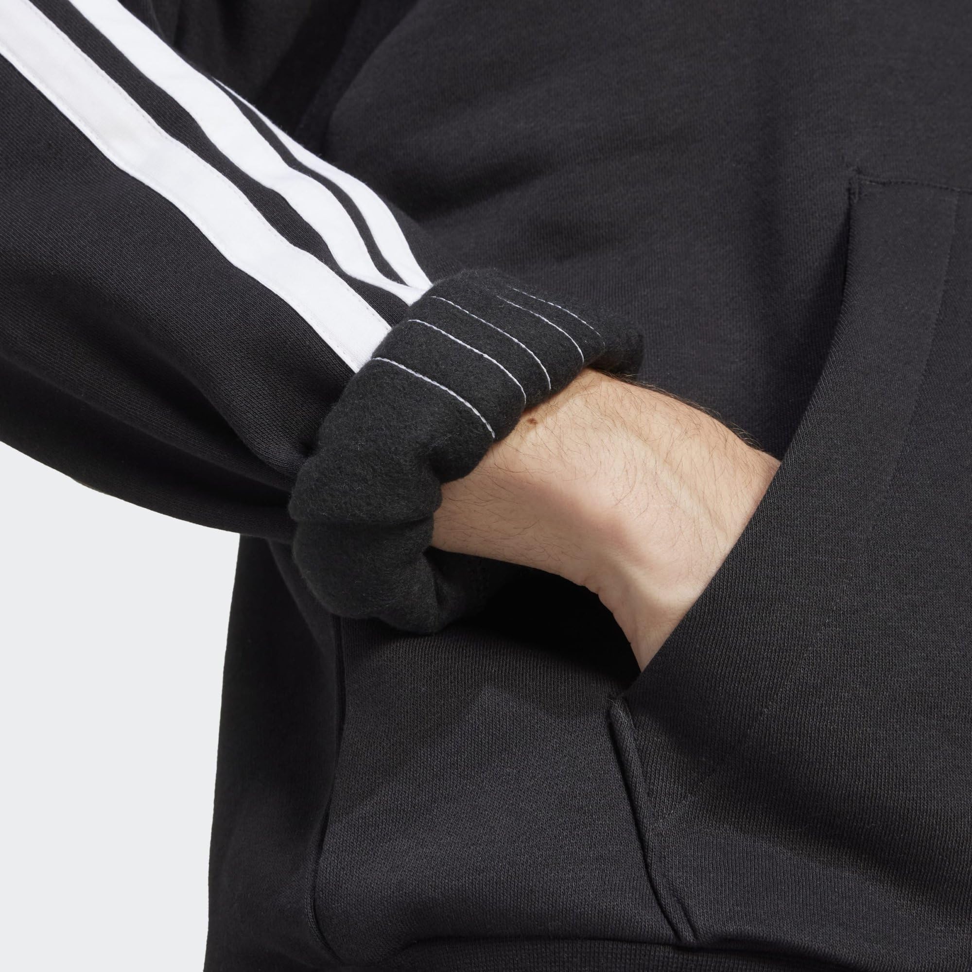 adidas Bluza z kapturem Mężczyźni Essential Three Stripes Fleece Hoodie