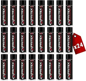 PRITEX – Bremsenreiniger Spray 24 x 500 ml – Auto Teilereiniger zur Entfettung von Bremsen, Kupplungen, Motor- &amp; Maschinenteilen – rückstandsfrei &amp; umweltneutral