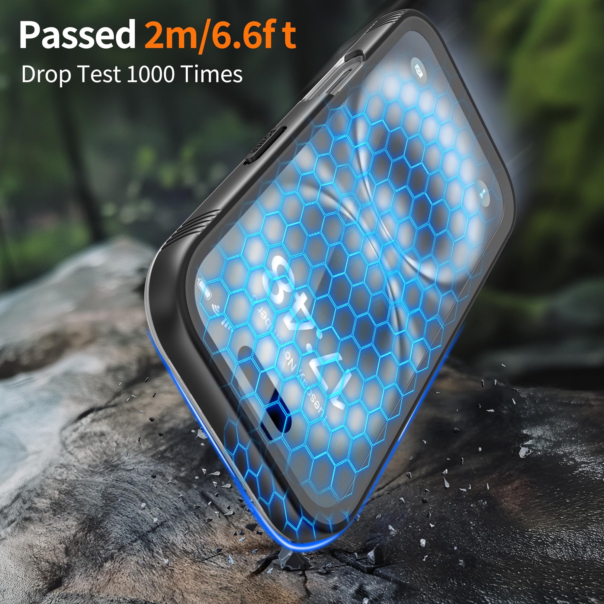 Cozycase Ultra Resistente Cover Per iPhone 13 Impermeabile Antiurto IP68 Subacquea Antipolvere 360 Gradi Completa integrale Militare Rigida Rugged Custodia Anti Urto Waterproof Doppia Case Trasparente