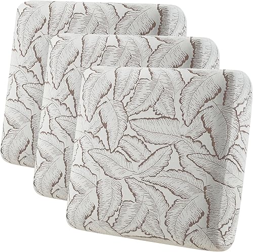 Miniatura 19 de Fuloon Fundas de cojín impermeables para sofá, fundas elásticas para cojín de asiento de sofá, protector de muebles sólido lavable, adecuado para