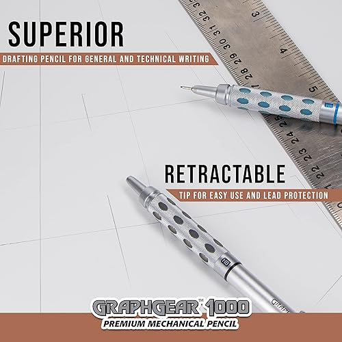 Miniatura 5 de Set de regalo Pentel GraphGear 1000Premium con plumas de relleno  gomas de borrar Marrón