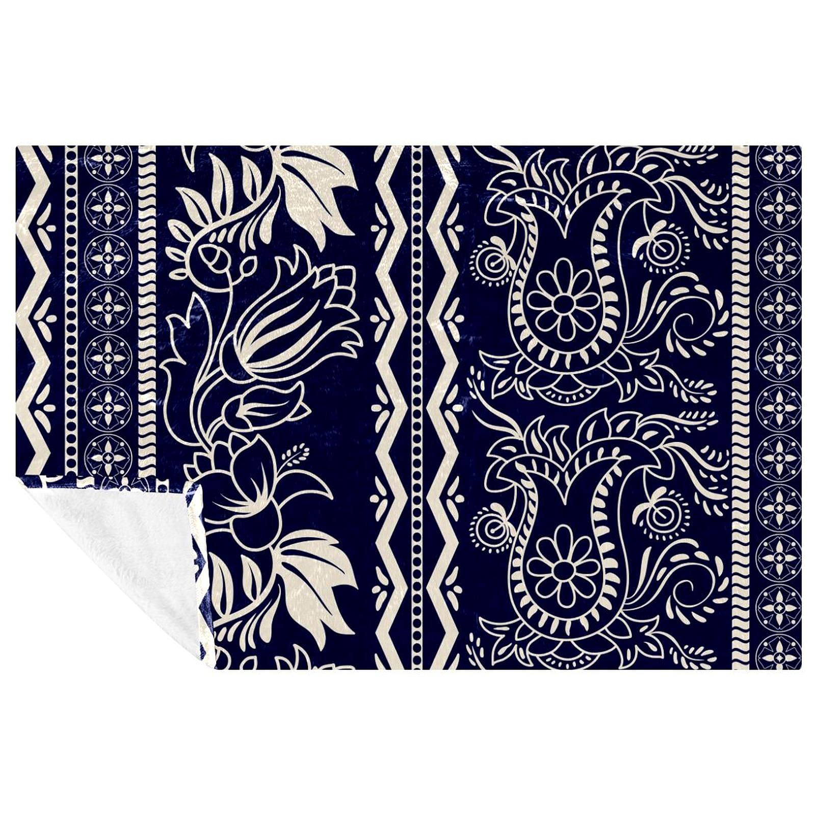Couverture douce bohème vintage pour offrir un cadeau cocooning lit et canapé