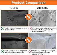 Vista 4 de AKEfit Cubierta para lavadora/secadora para carga frontal, cubierta de lavadora impermeable, a prueba de polvo y anti-UV, fundas Oxford resistentes