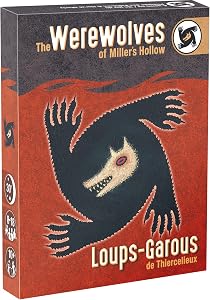 Werewolves (Bilingual French/English Version)- A Game by Asmodee | Ages 10+ - 8 to 18 Players - 30 to 45 Minute Playtime - Party Games - Strategy/Deduction