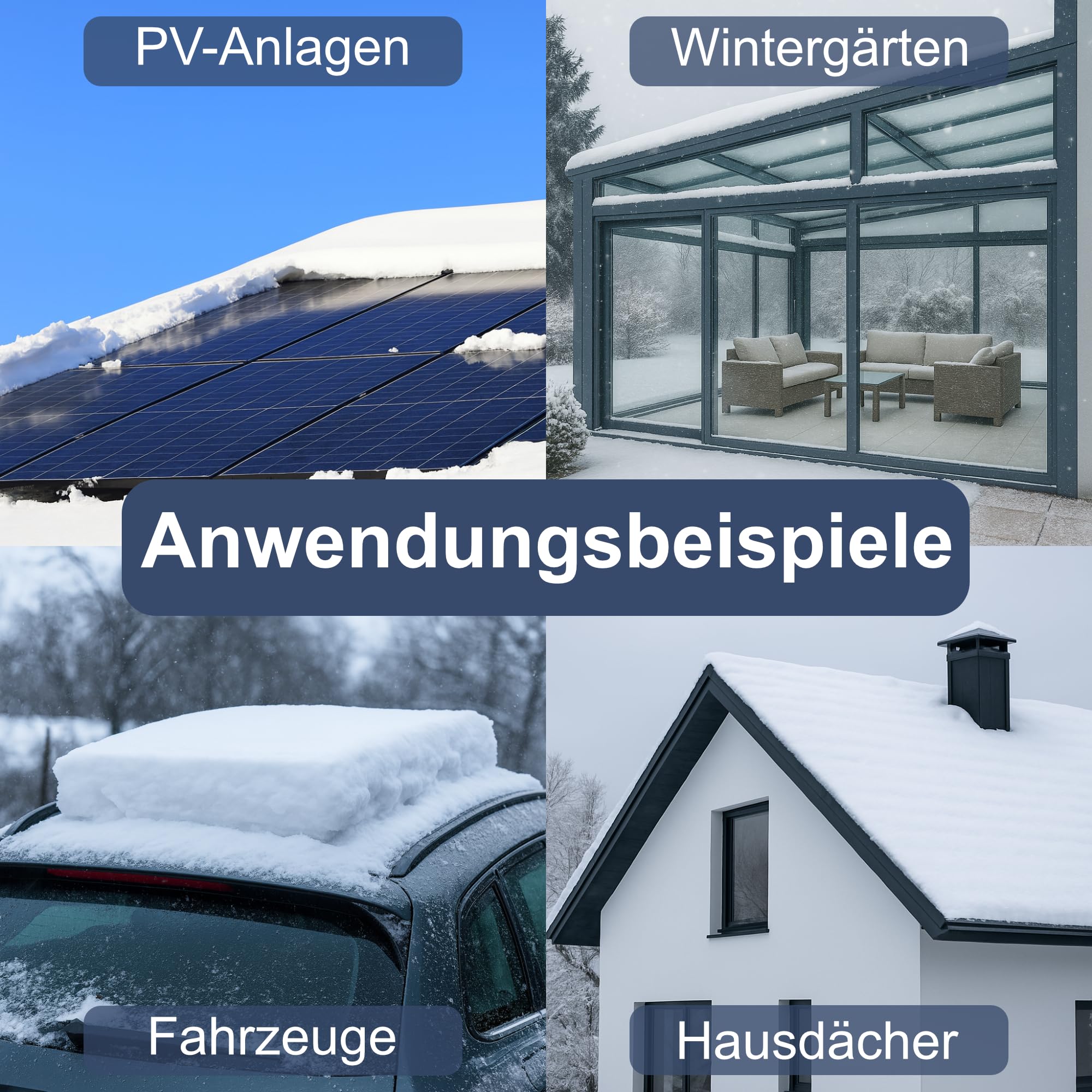 PREMIUM-Set Dachräumer mit Teleskopstange und Winkelgelenk (3,5 m)